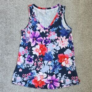 Floral Sleeveless Women's Top